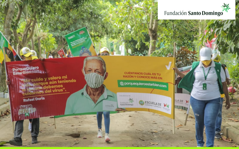 Alcaldía y Fundación Santo Domingo impulsan campaña para prevenir la COVID-19 en más de 40 barrios