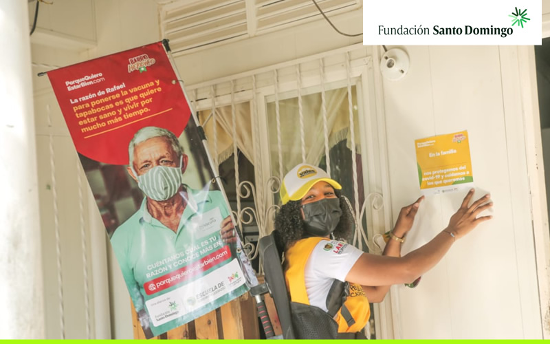 Alcaldía y Fundación Santo Domingo impulsan campaña para prevenir la COVID-19 en más de 40 barrios